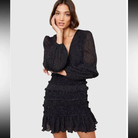 The East Order Behati Mini Dress Long Sleeve The East Order Behati Mini Dress Long Sleeve